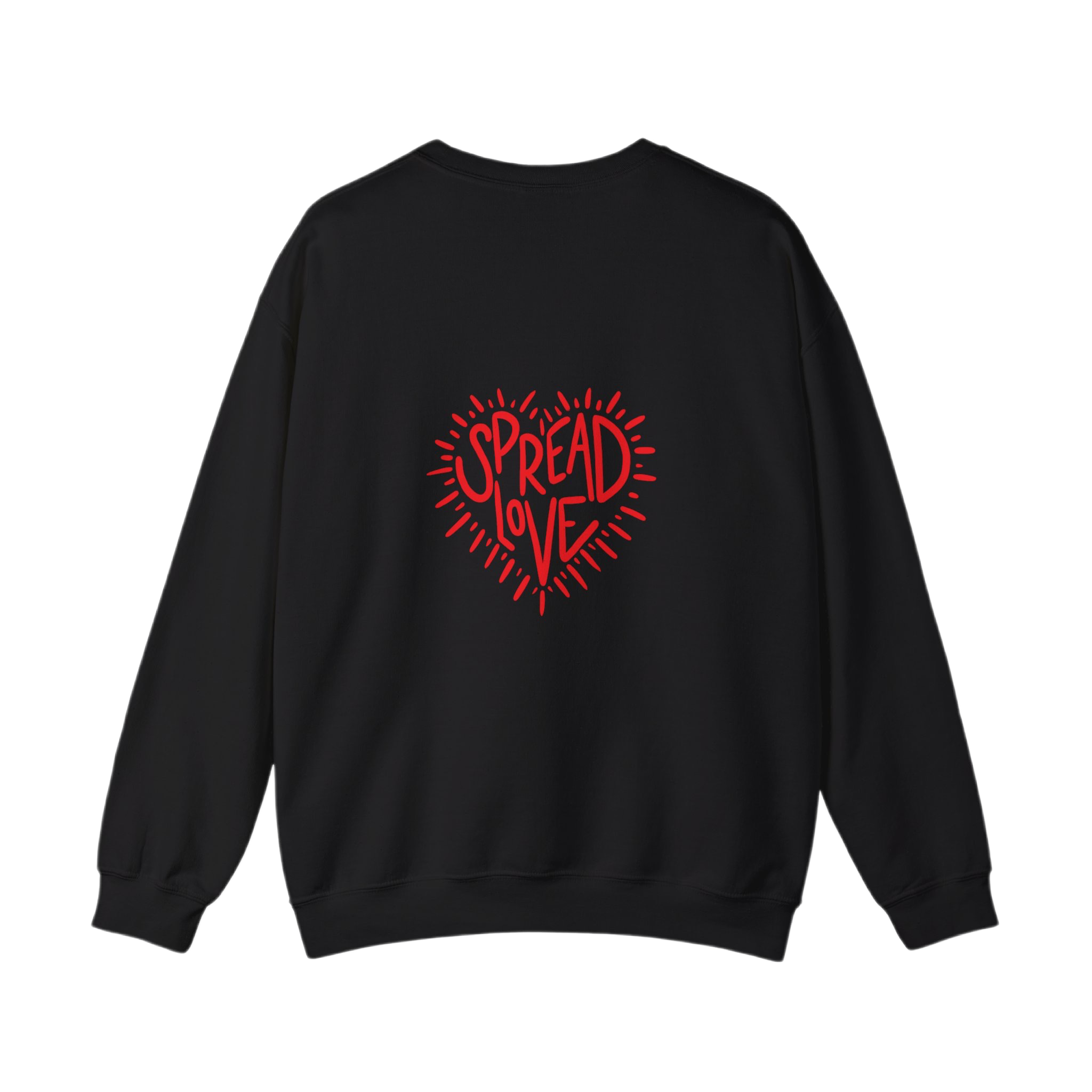 Why Not Spread Love Black Crewneck