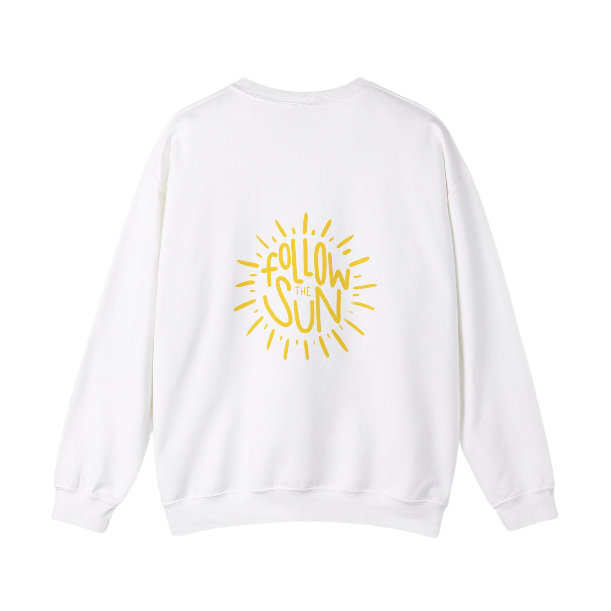 Why Not Follow the Sun White Crewneck