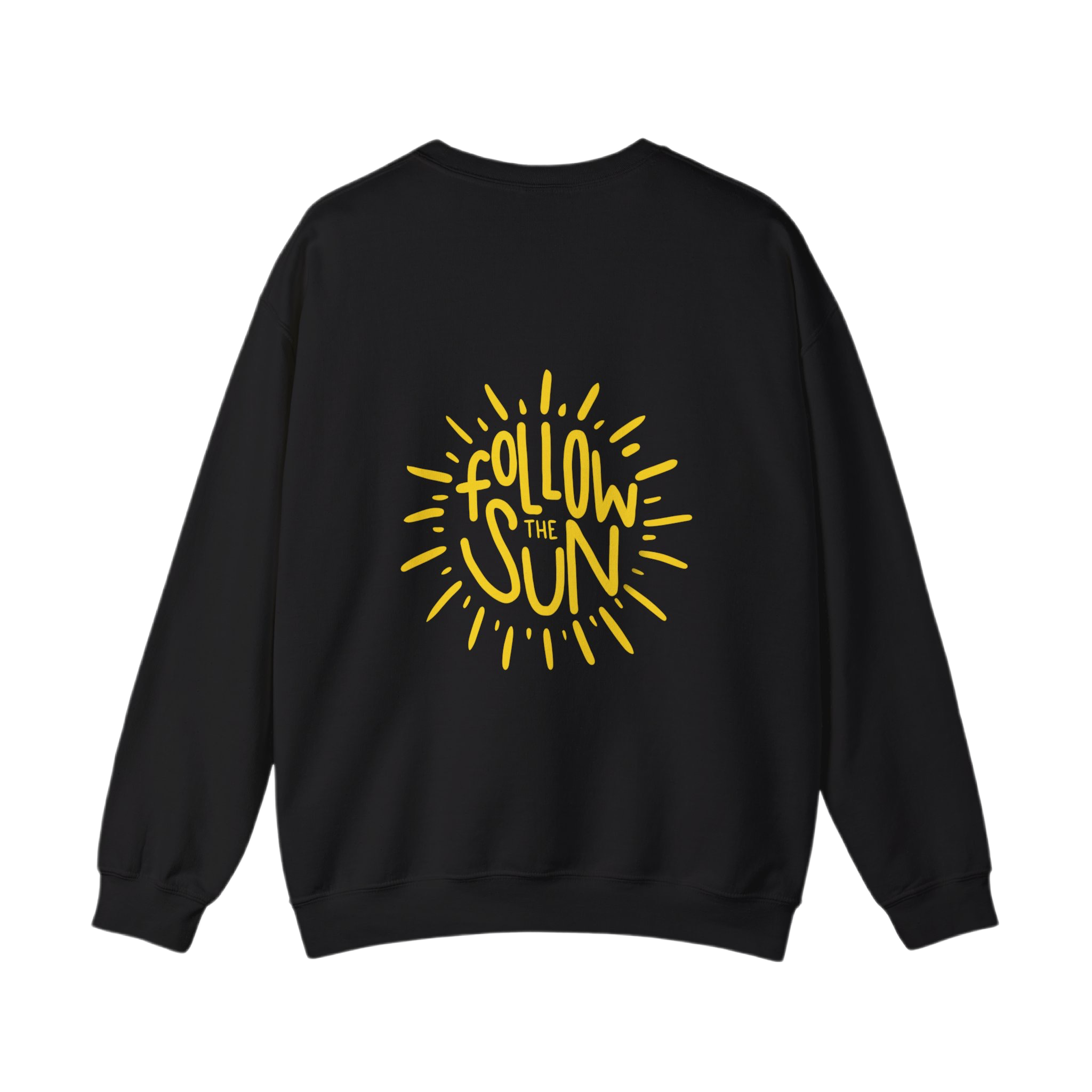 Why Not Follow the Sun Black Crewneck