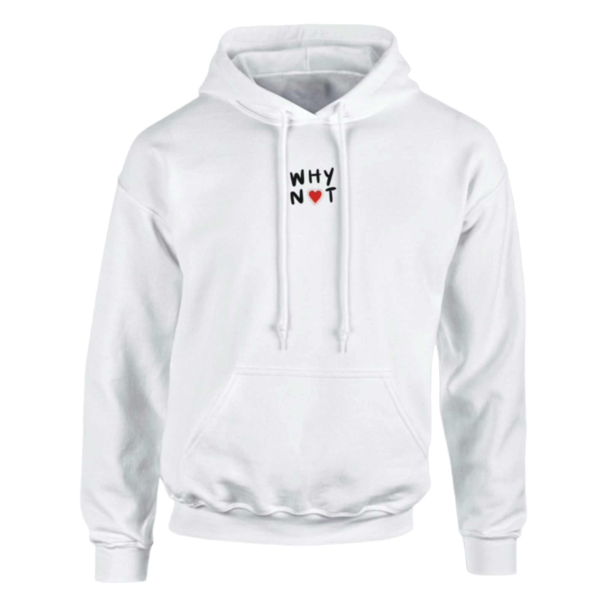 Why Not Spread Love White Hoodie