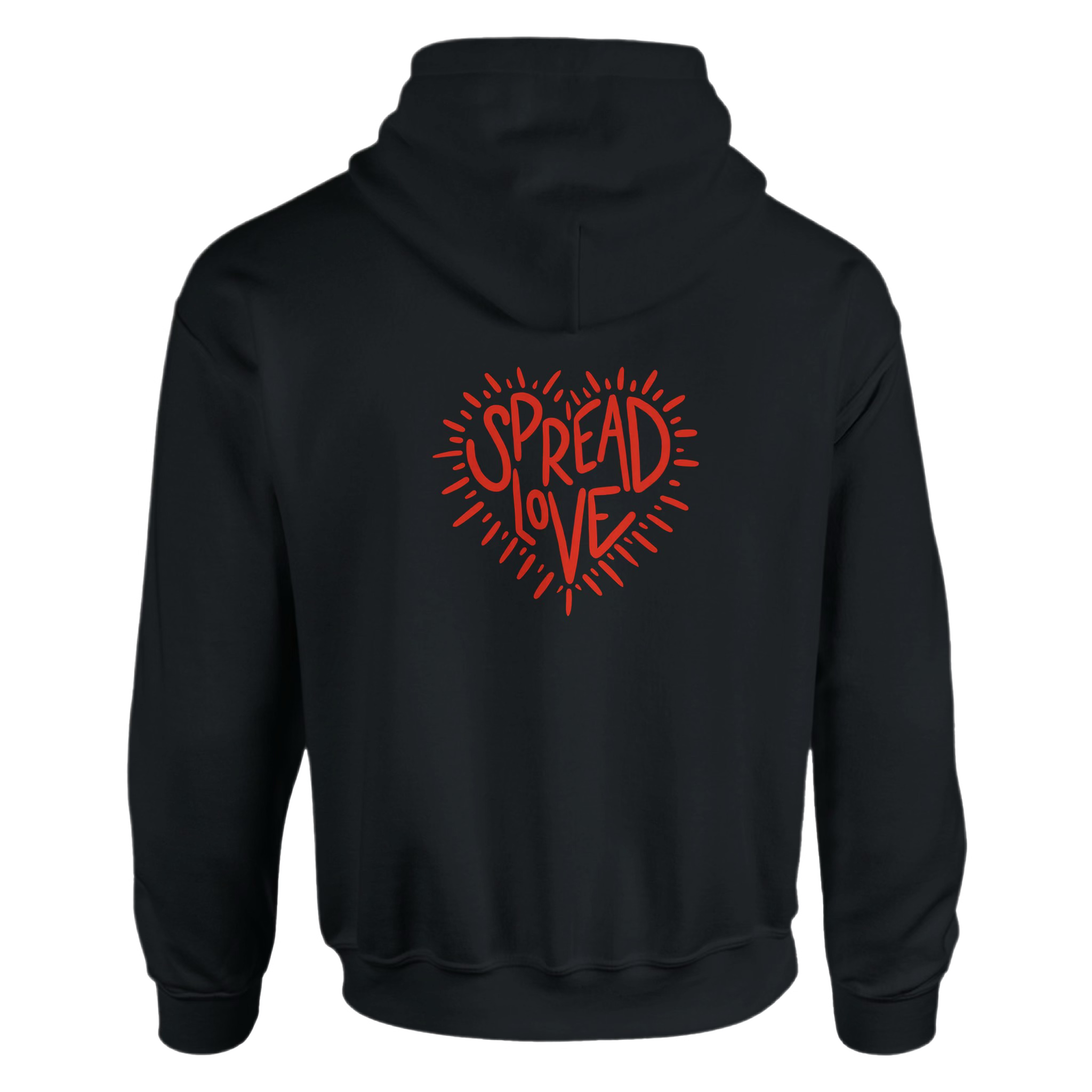Why Not Spread Love Black Hoodie