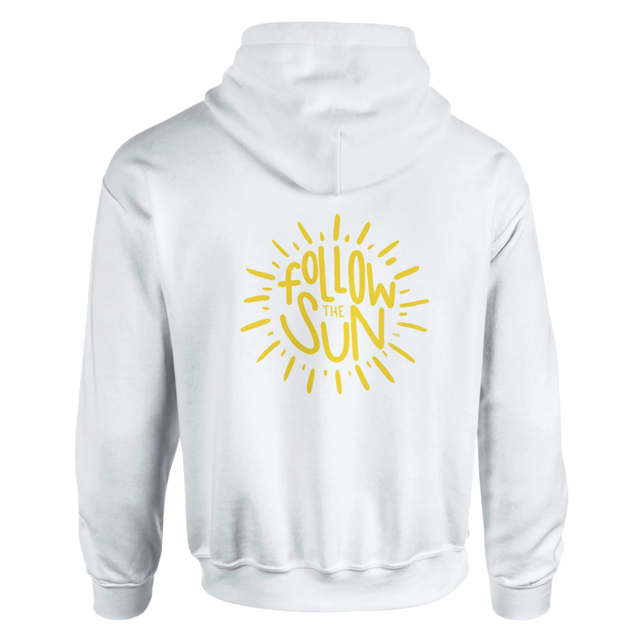 Why Not Follow the Sun White Hoodie
