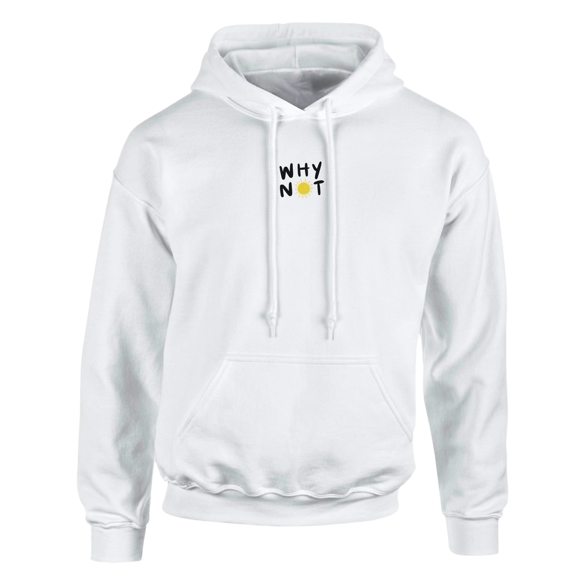 Why Not Follow the Sun White Hoodie